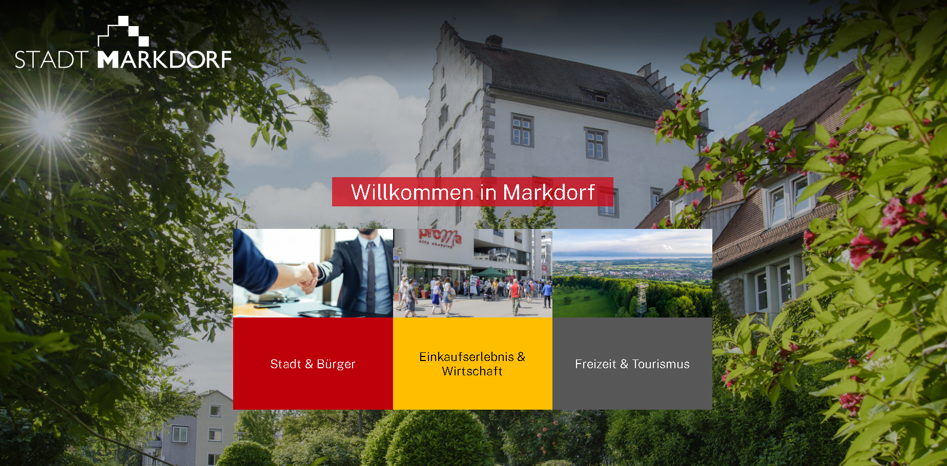 Website der Stadt Markdorf
